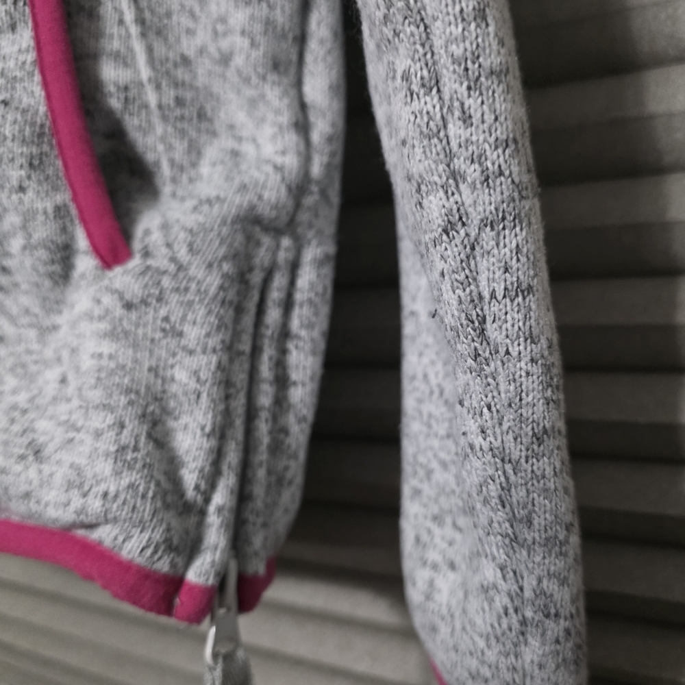 SIMPLY SOUTHERN Gray and Pink Quarter-Zip Pullover - Picture 3 of 4